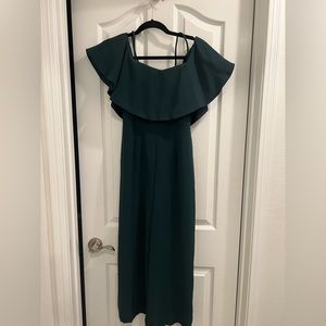 H&M forest green jumpsuit. Size 4.